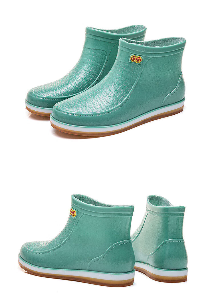 雨靴中老年人妈妈女款胶鞋夏季雨鞋中筒水鞋短筒水靴牛筋厚底防滑套鞋