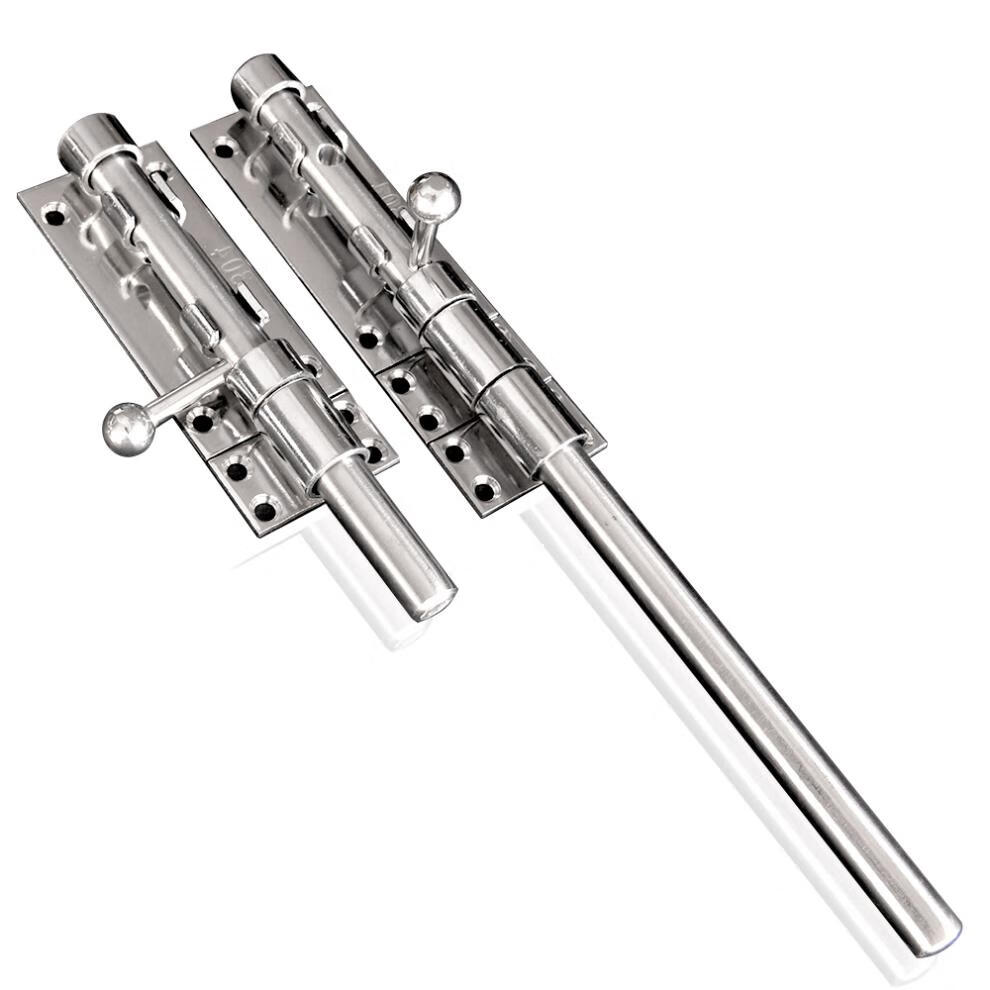 品质保障加大号加厚304不锈钢插销天地插大门栓门扣防盗老式明装左右