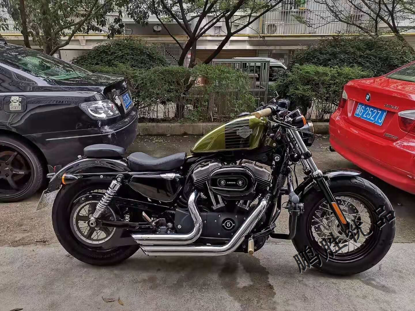 哈雷x48油箱badecc哈雷883120072x48改装加大油箱144升顺丰 橙色