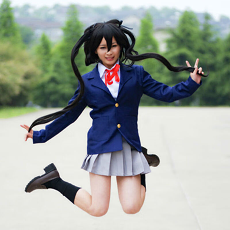 轻音少女秋山澪中野梓cos服漫展派对cosplay服装jk制服9件套备注鞋码m