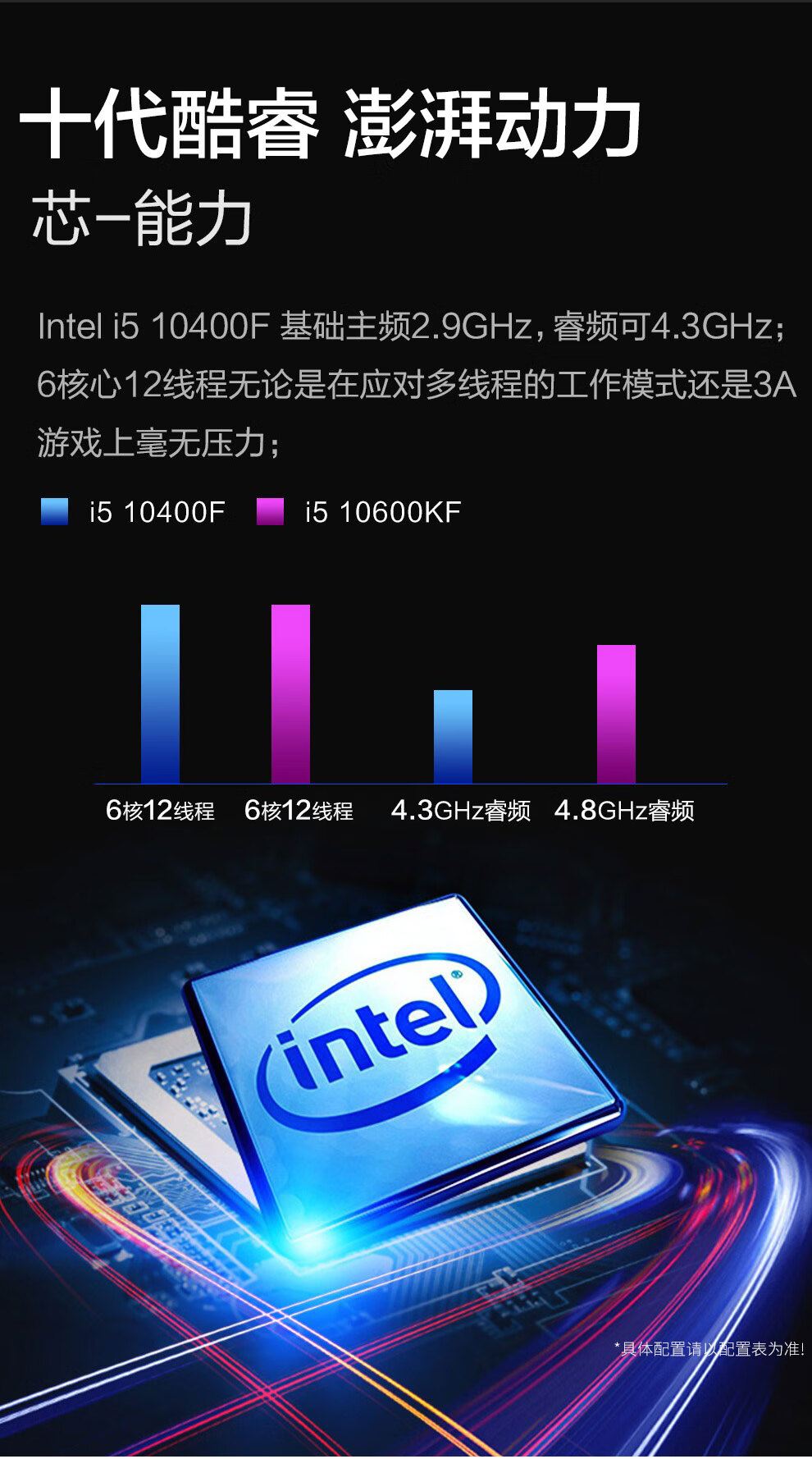 亚当贝尔十代酷睿i510400i74g独显台式机电脑主机家用游戏办公组装