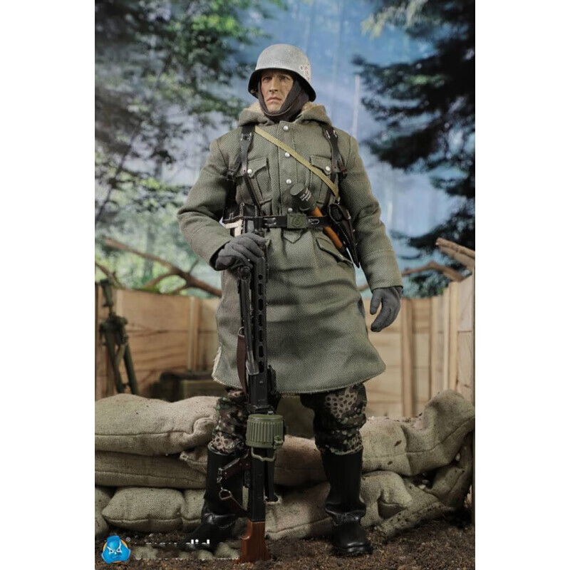 二战16兵人模型ss装甲师mg42机枪手达斯廷士兵收藏摆件mg42机枪手兵人