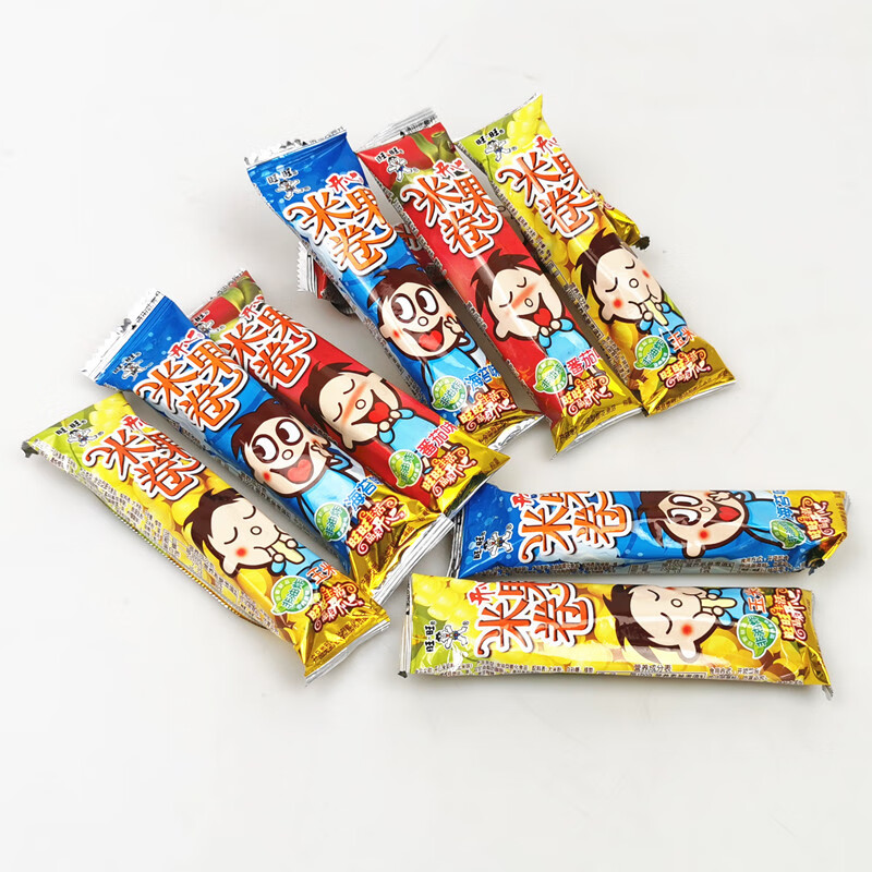 旺旺开心米果卷750g糙米卷儿童零食膨化食品大米粉点心整箱6斤玉米味