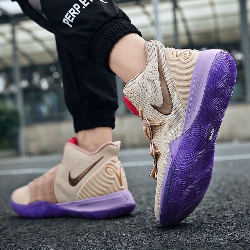 男治愈世界6城市限定笑脸5地狱之火莆田跑步气垫运动鞋 欧文6广州限定