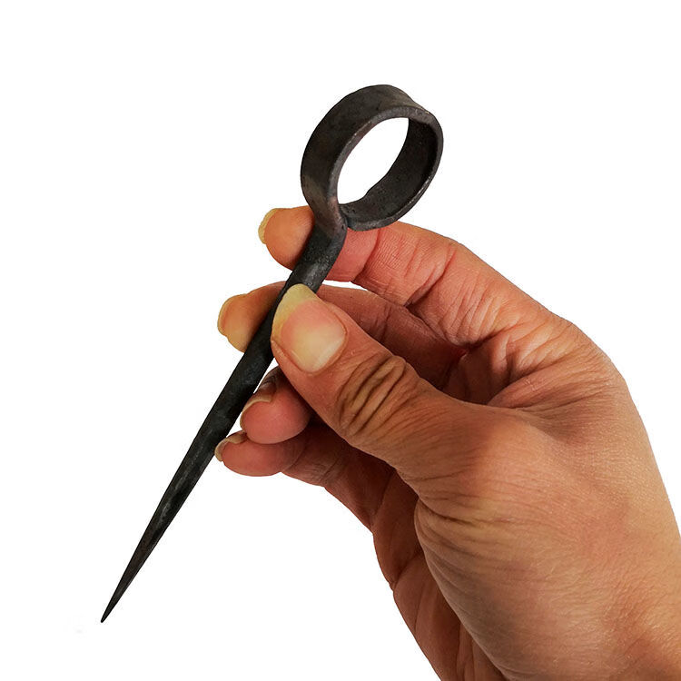 适用于 兼容定制适用与纯手工锻打铁锥子钢锥子铁钻子钢钻固定鳝鱼扎