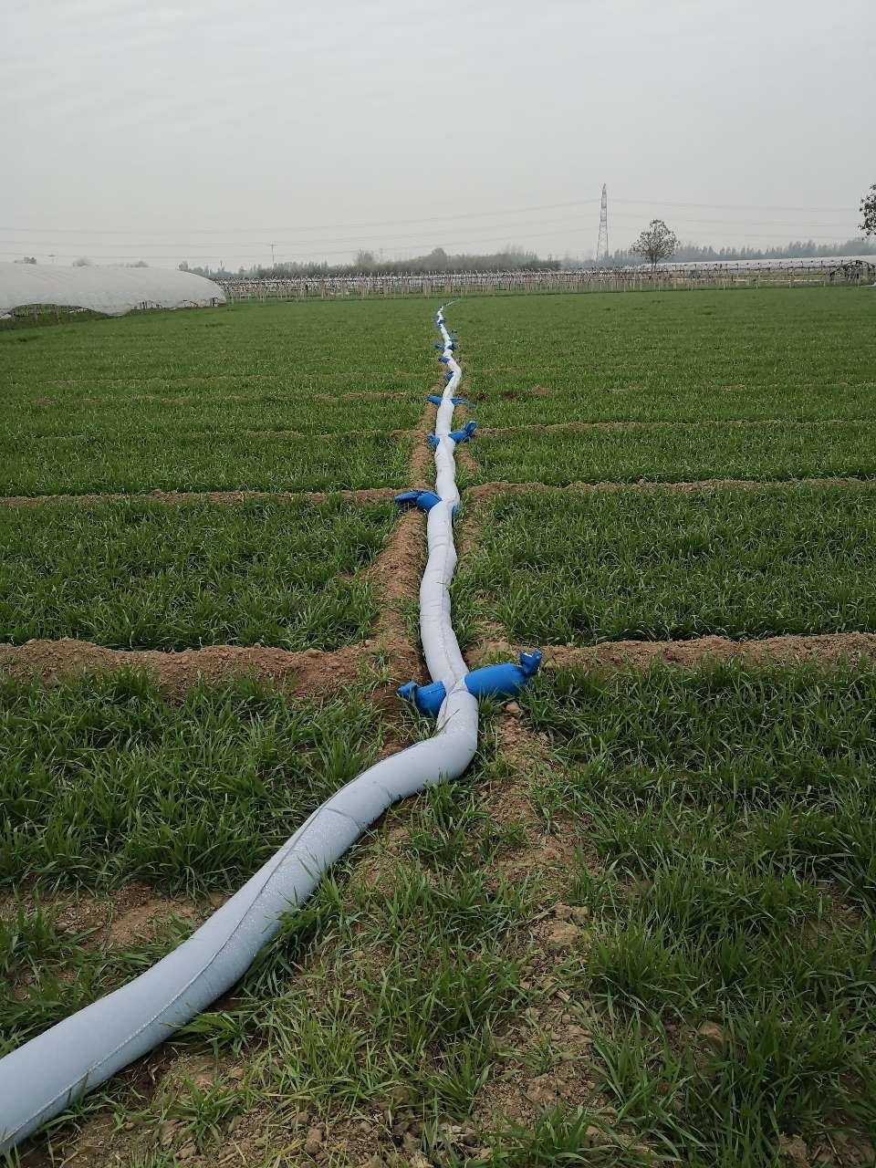 浇地水布袋浇地神器新型直销灌溉神器带袖布水带布龙沟农用水带多袖口