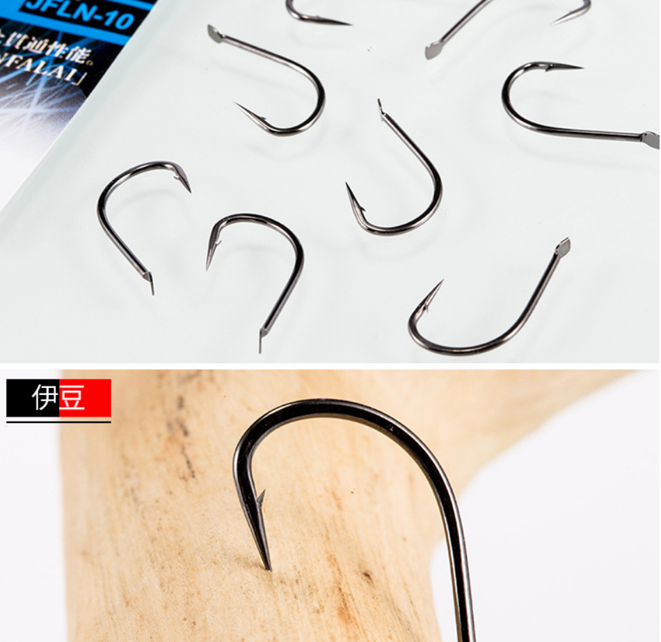 法莱伊豆鱼钩日本进口鱼钩伊豆钓鱼有倒刺黄鱼大鱼单钩远投鲫鱼专用野