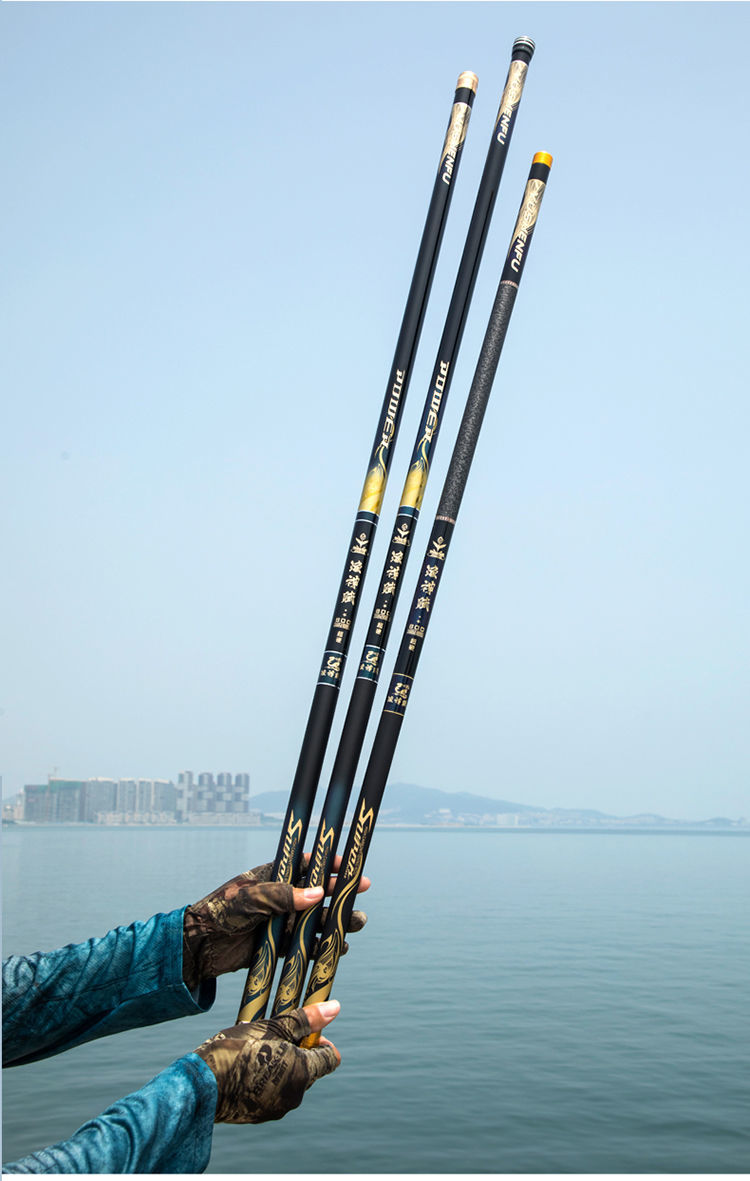 碳素手竿炮竿891011121315米传统钓鱼竿长杆打窝竿超硬超硬版足尺19调