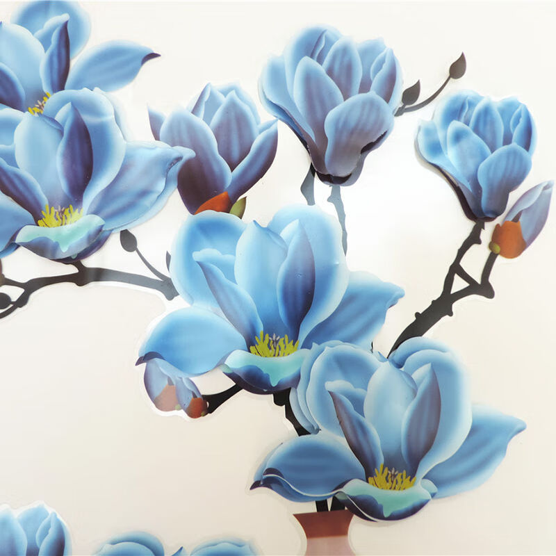 次元素立体花瓶墙贴画客厅餐厅卧室玄关装饰贴纸冰箱柜子卫生间防水