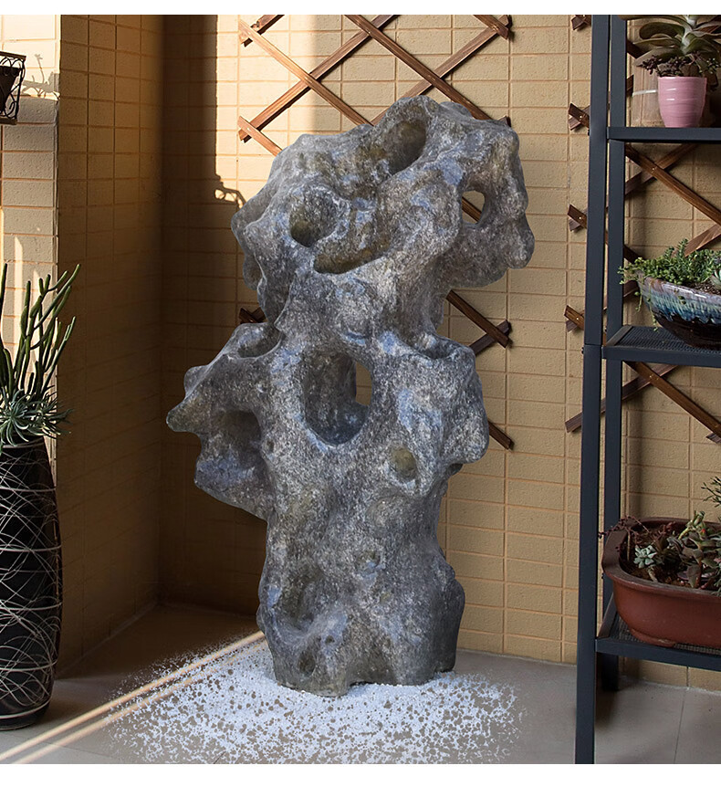 太湖石庭院仿真太湖石假山造景观石头摆件落地户外装饰景观中式庭院花