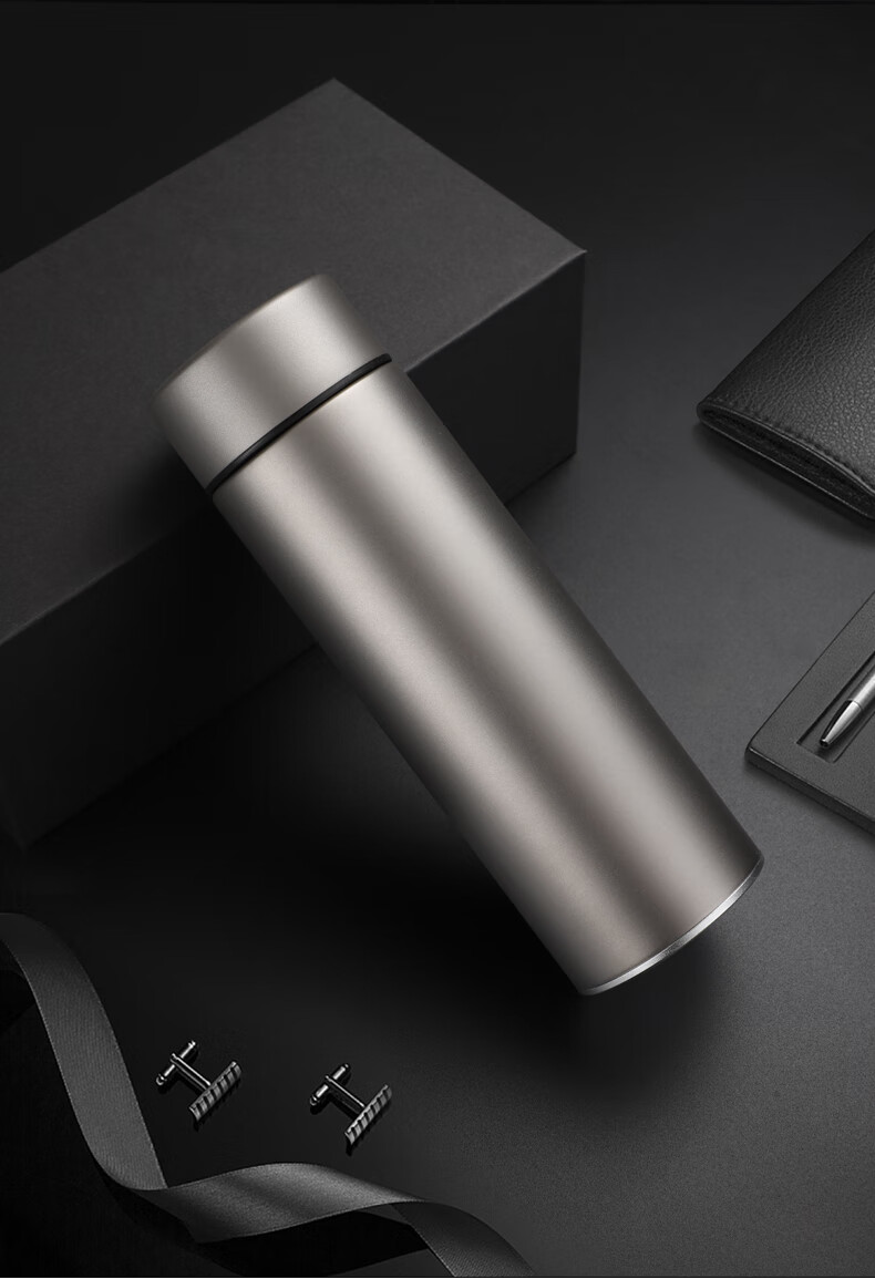 德国geya格亚钛保温杯商务办公室钛合金水杯茶隔纯钛泡茶杯男士女士钛