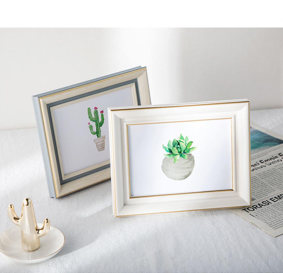 相框摆台洗照片567810寸画框像框架客厅书房卧室木质创意装饰摆件 做