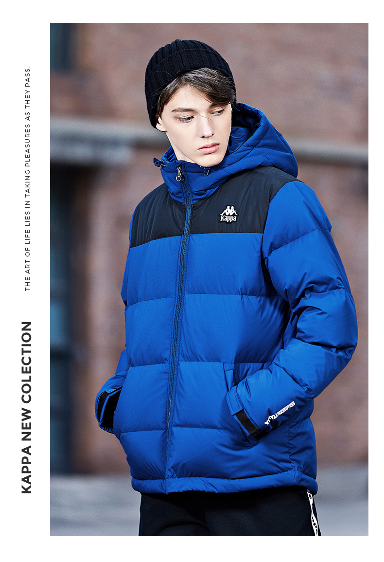 推荐kappa卡帕男款羽绒服冬加厚保暖外套防寒秋冬k0952yy99d蓝色880m