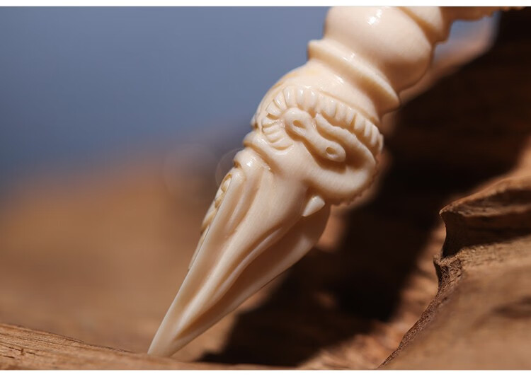 御大师 猛犸象牙 金刚杵吊坠 降魔杵挂件 男女款随身佩戴 饰品 小金刚