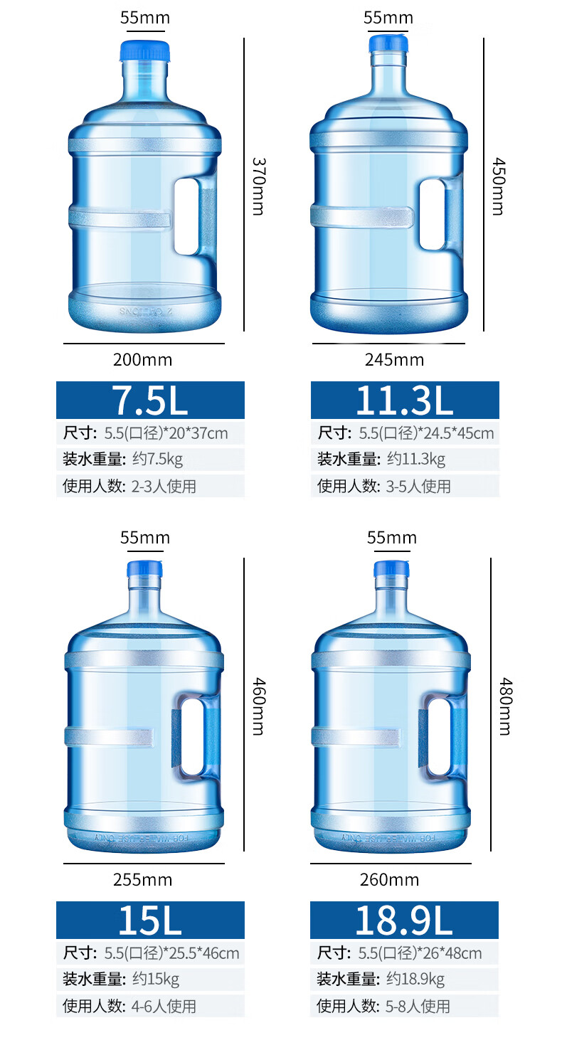 大桶矿泉水尺寸图片