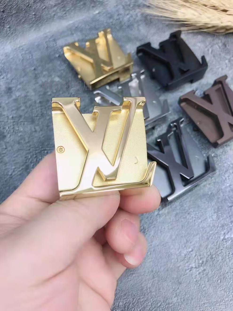 原版五金适用lv男士皮带扣头男士商务休闲不锈钢腰带扣男女裤带头