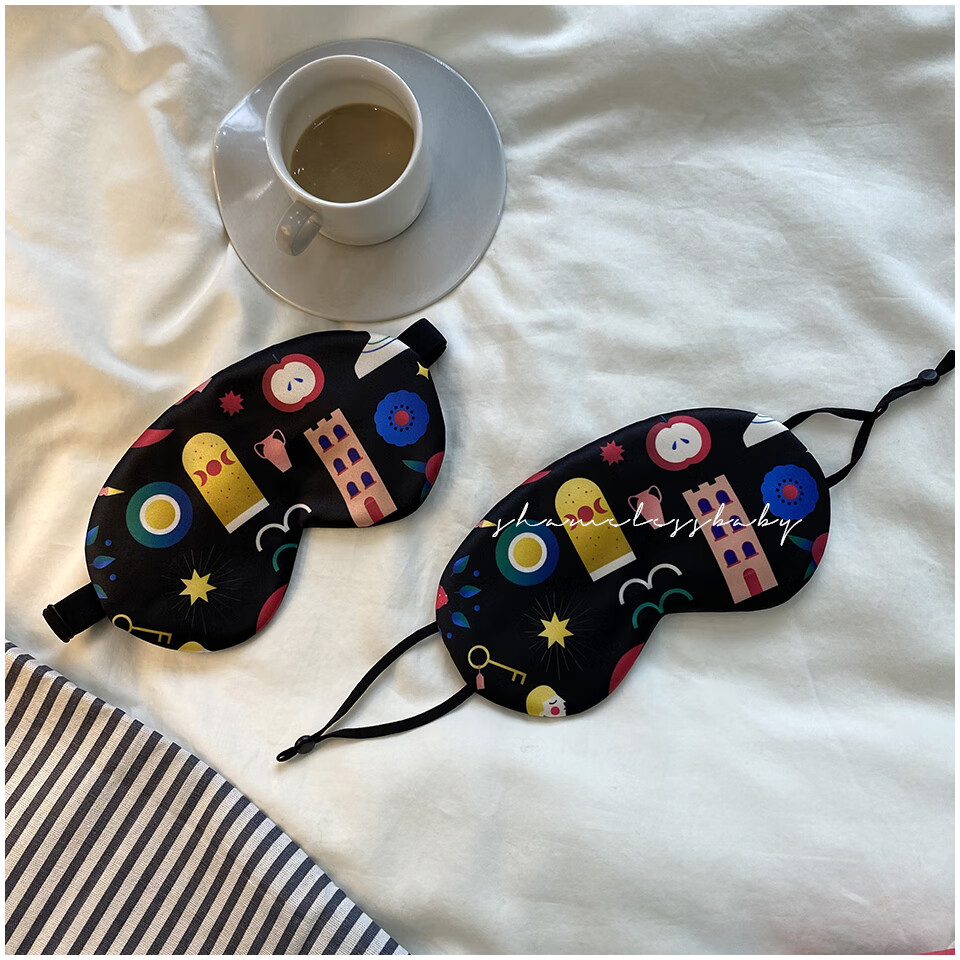 眼罩单眼独眼龙眼罩卡通眼罩shamelessbaby设计款童趣眼罩套装真丝
