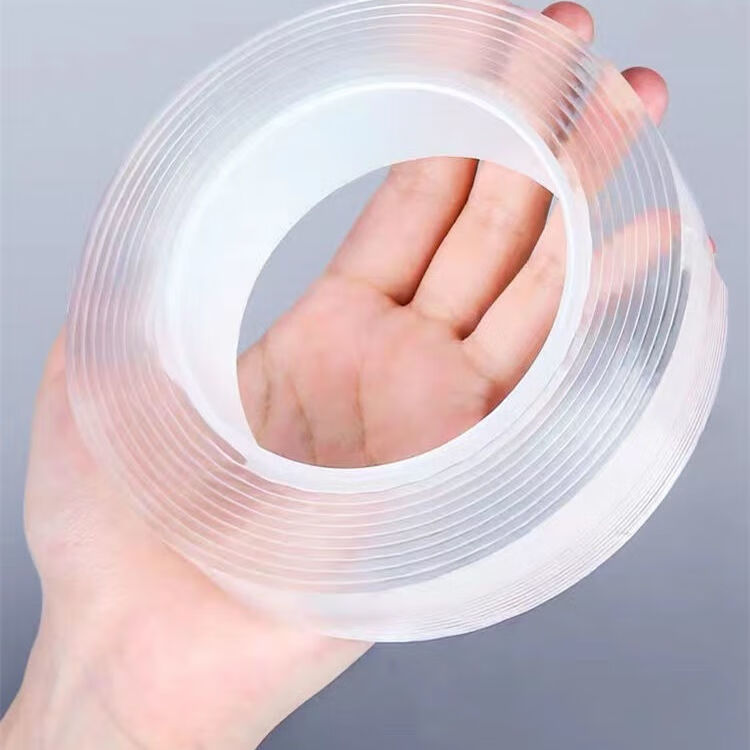 瞬子纳米无痕双面胶贴强力高粘度魔力透明胶带超强固定贴万用水洗高粘