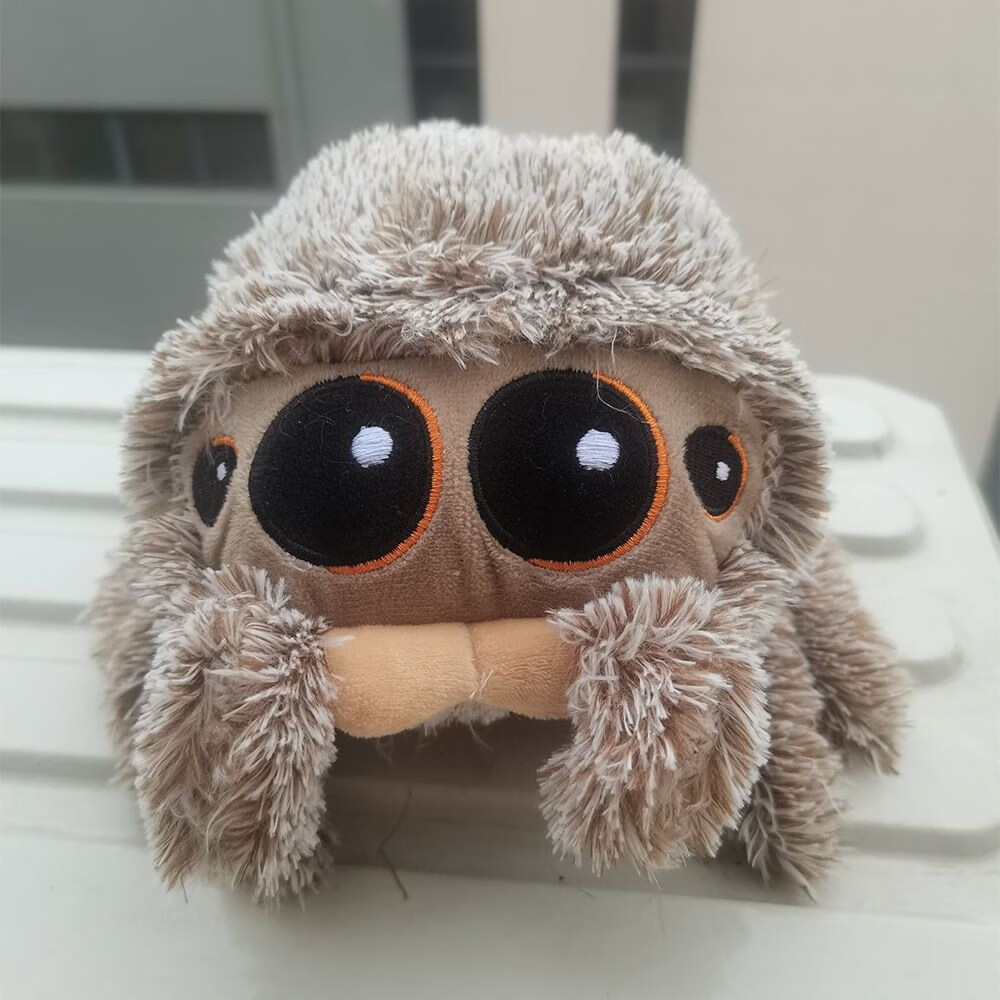 生日礼物毛绒玩具小蜘蛛卢卡斯昆虫类跳蛛公仔儿童礼物定制款 蜘蛛100