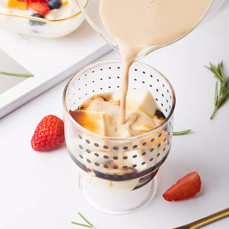 豆花布丁粉火锅奶茶甜品喜茶半仙豆花果冻粉500g一箱 又乐豆花粉5袋