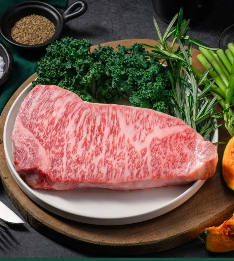 500g澳洲和牛m12西冷新鲜原切媲美日本神户牛肉a5雪花牛排悦君心500g1