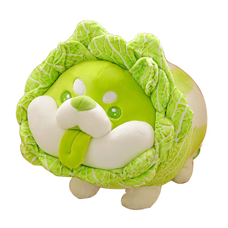 蔬菜精灵菜狗娃娃毛绒玩具白菜狗公仔玩偶搞怪男女生睡觉抱枕 蹲款菜