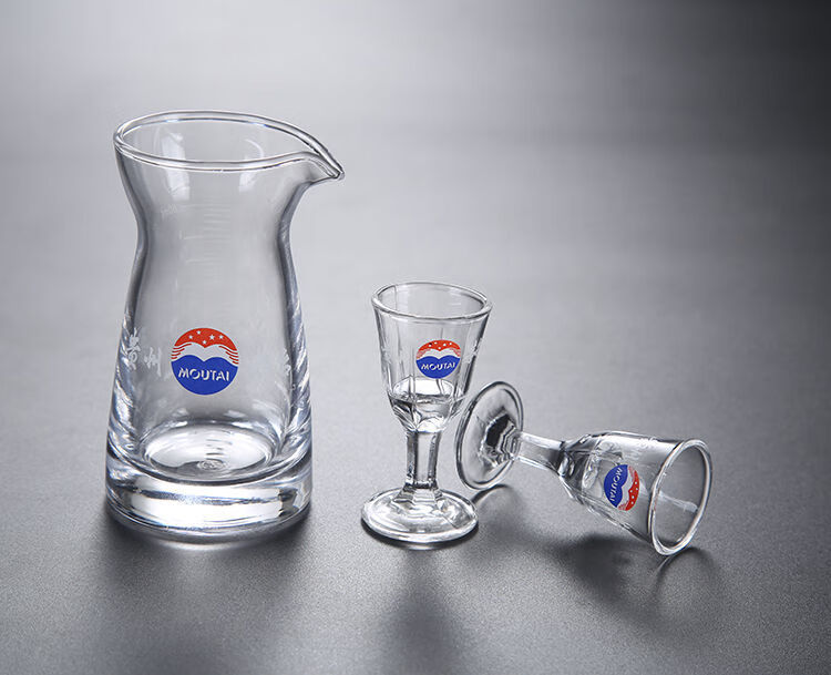 茅台酒杯原装小白子杯分酒壶10ml小礼盒七件套装 一壶6杯【150ml壶】