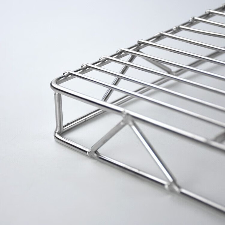 不锈钢猪肉网蛋糕凉网烘培冷却网置物架加粗双层猪肉网架烧烤网加高