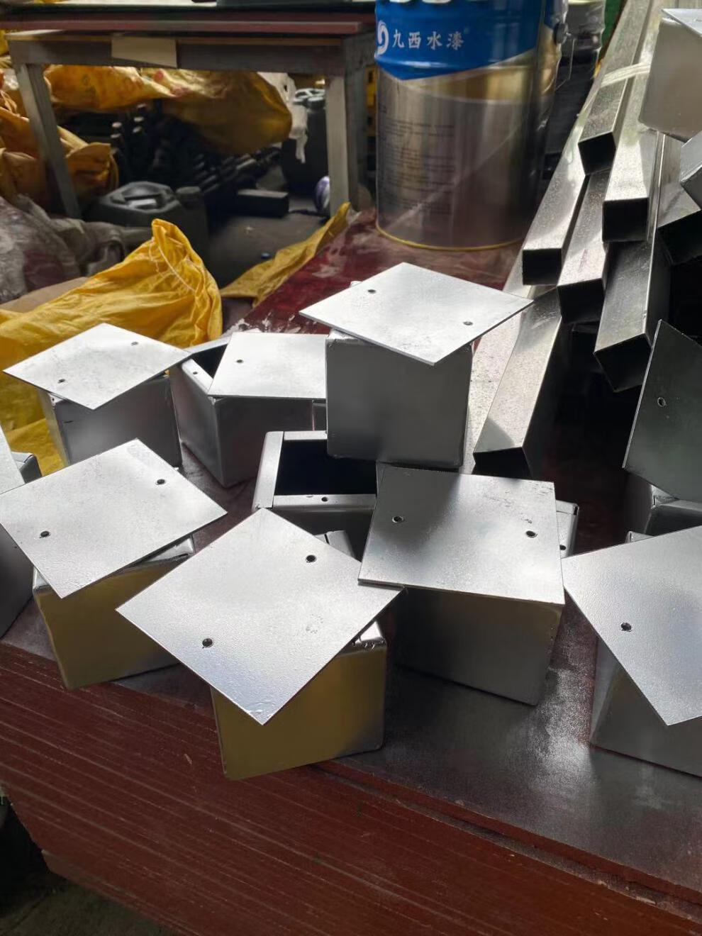 人防密闭盒180*150*120接线盒人防防爆防护密闭盒金属底盒86暗盒 白色