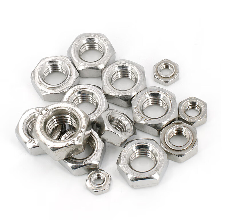 【m3-m12】304/316不锈钢六角焊接螺母锁紧螺丝帽点焊螺帽 螺母帽 m10