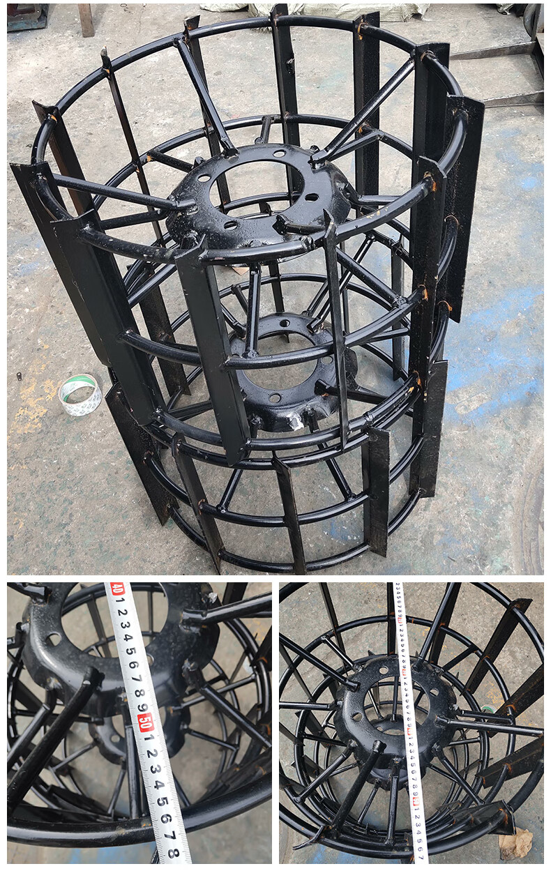 水田轮农用手扶拖拉机铁轮水旱两用防滑轮加厚加宽压草轮101121151