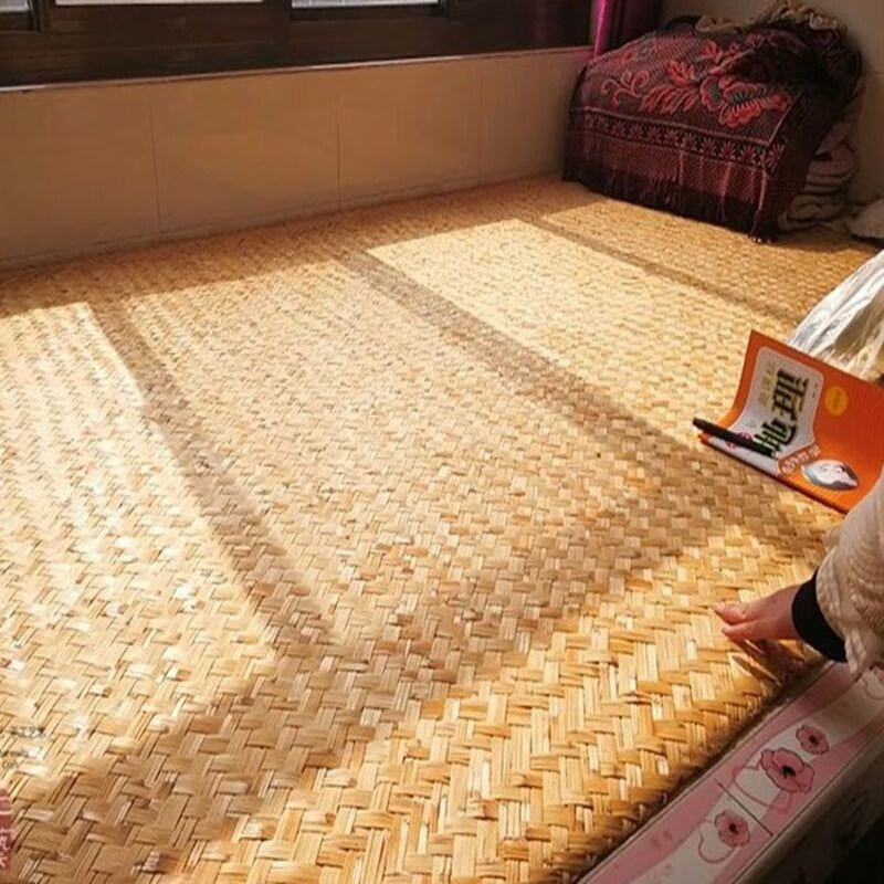 农村炕席 炕席凉席耐高温家用编织老火炕席芦苇席凉席土炕席农村席