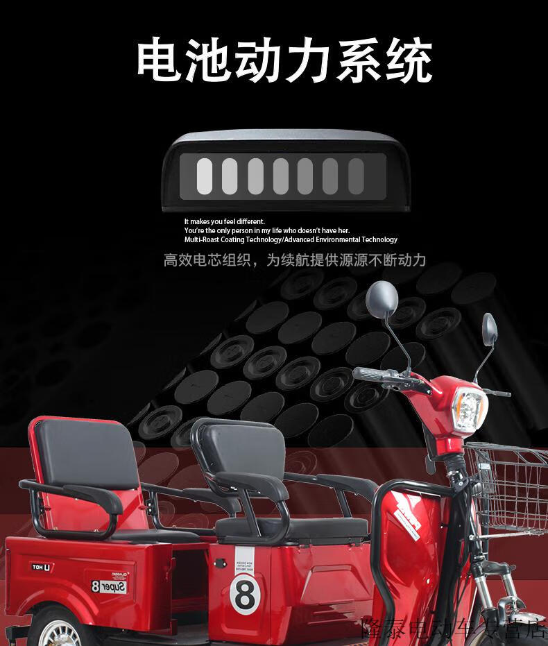 電動三輪車兩用家用代步電瓶車迷你型小型老年老人殘疾人休閒雙人48v