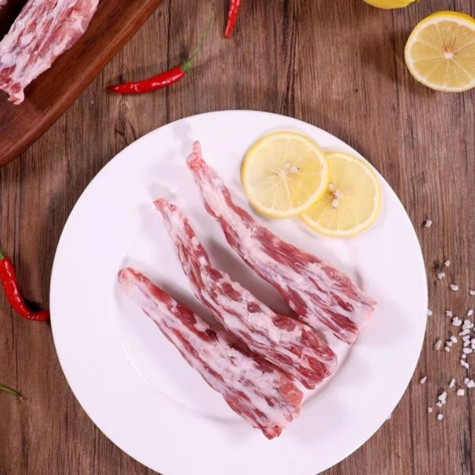 内蒙古清真鲜羔羊尾巴新鲜现宰多肉羊尾骨清真羊尾尖羊尾巴羊蝎子羊