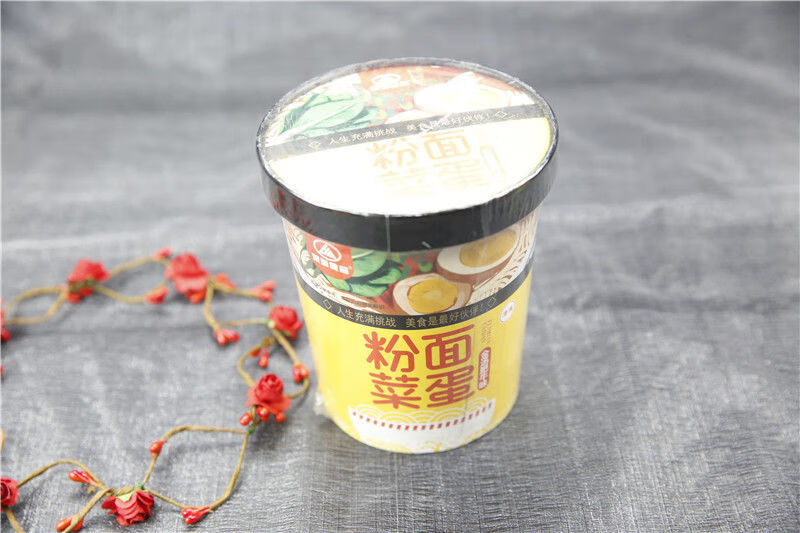 豫道粉面菜蛋 豫道粉面菜蛋四种口味校园速食卤蛋方便面桶装 酸辣味12