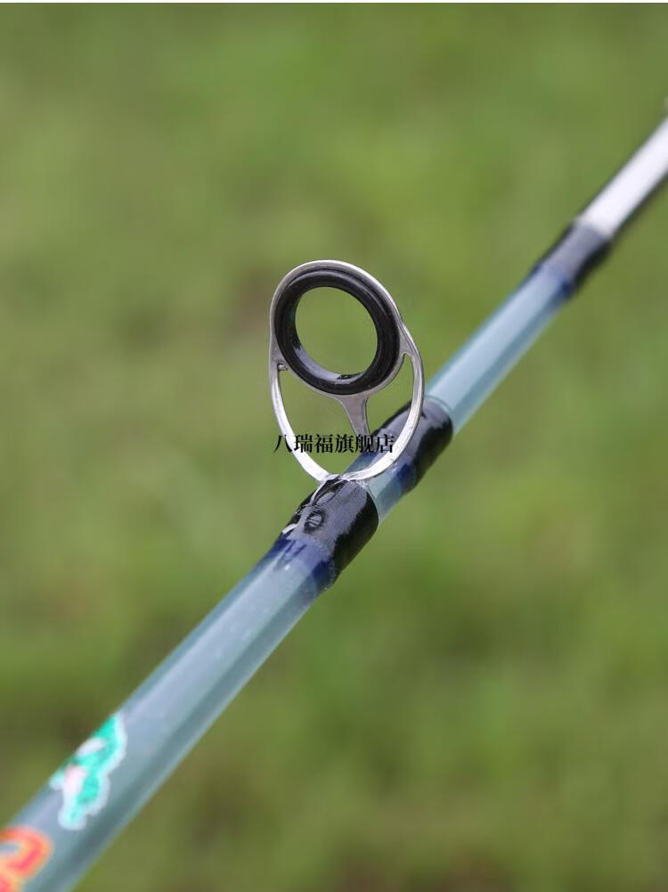 山东威海玻璃钢实心官方旗舰新款路亚竿雷强插接打黑鱼竿抛竿海钓竿