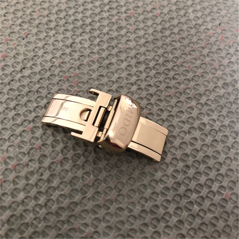 适用美度表扣原装m8600b贝伦赛丽m027针扣指挥官舵手精钢蝴蝶扣男弭黎