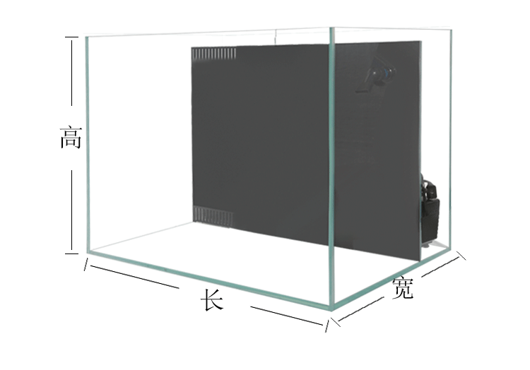 夢雷寵背濾魚缸側濾魚缸超白魚缸過濾生態魚缸免換水小型長方形懶人