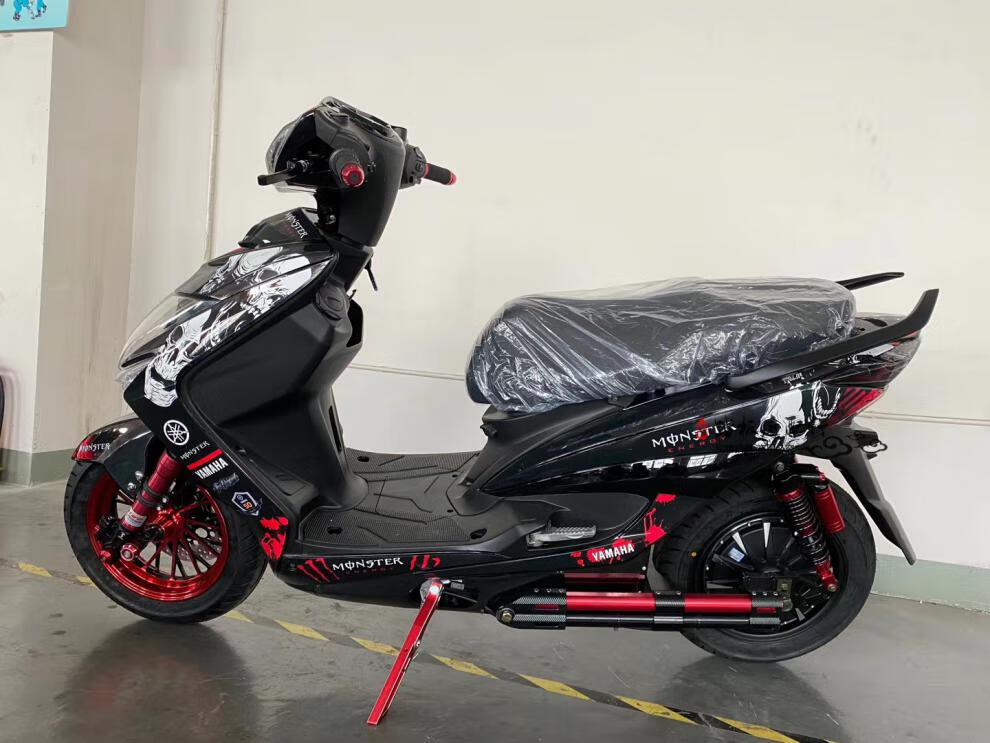 适配三阳三代目劲战f1战鹰极光摩托车动车外壳 黑件拉花彩色 黑色