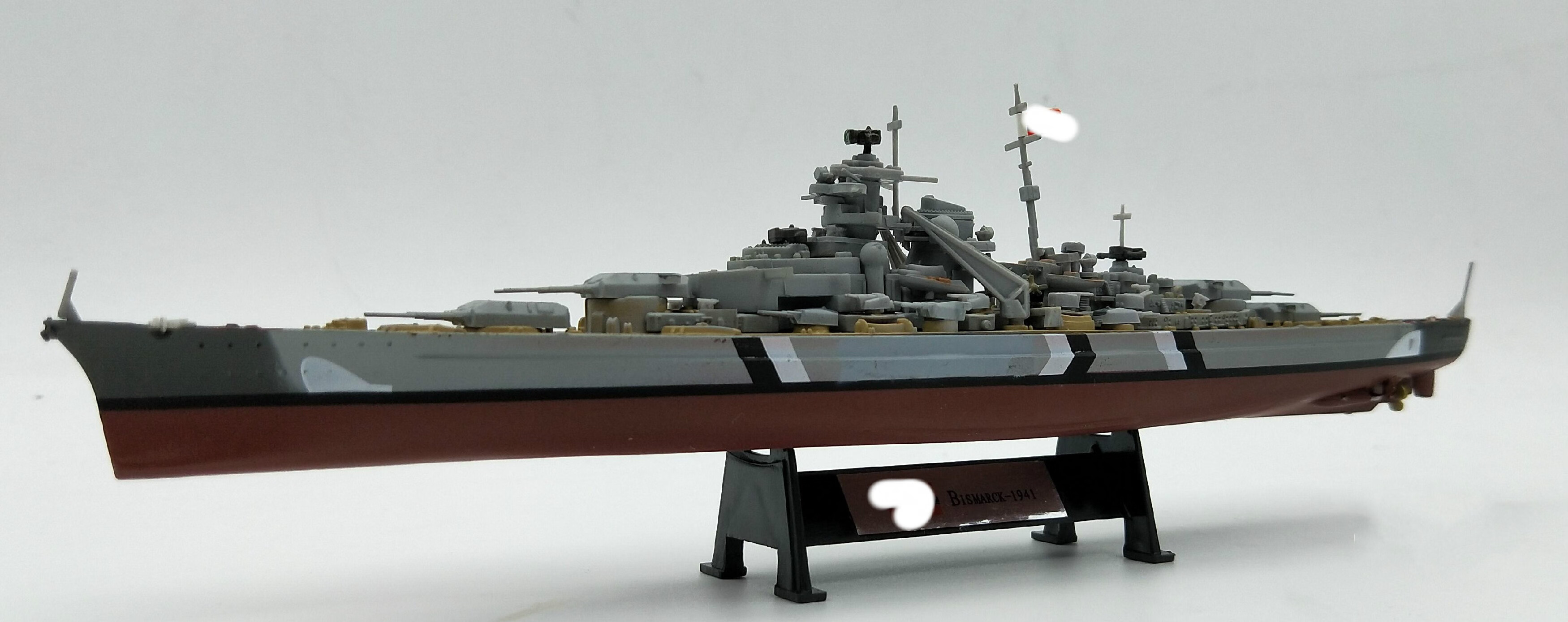 浙韵1:1000二战军舰巡洋战列舰模型 胡德密苏里武藏衣阿华新泽西仿真