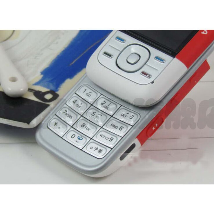 mdng滑盖手机智能5300经典按键老年人学生怀旧大声备用音乐戒网红色