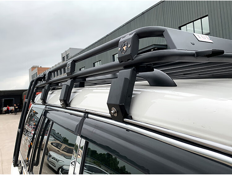 适用猎豹q6不锈钢行李框载重行李架车顶货箱筐改装专用户外自驾游装备