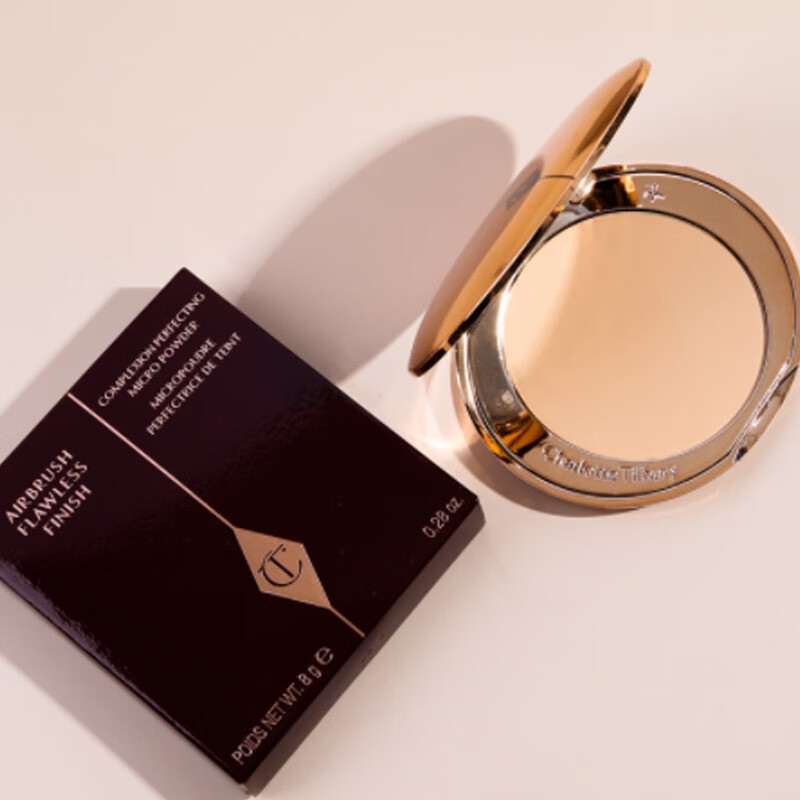 charlottetilburyct蜜粉饼轻盈无瑕蜜粉01亮彩色
