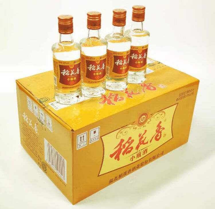 京选好货稻花香白酒珍品一号小瓶酒125ml纯粮42度湖北特产送礼佳品6