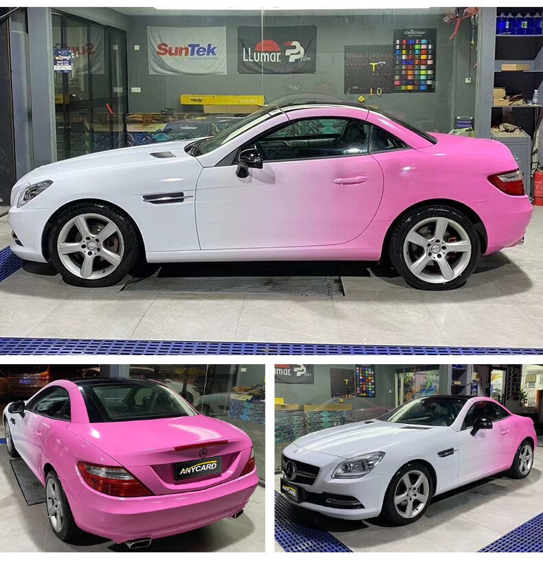 羊了个羊汽车改色贴膜彩绘渐变车膜整车个性定制双色变色龙改色膜