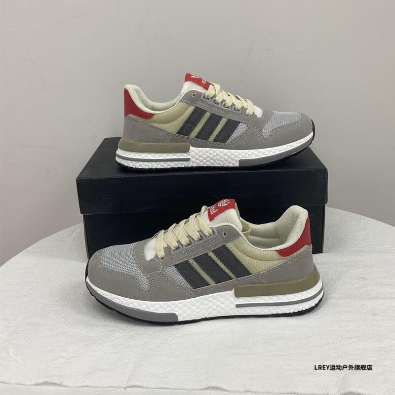 阿迪达斯官方旗舰三叶草运动跑步鞋zx500软底爆米花男鞋联名女鞋
