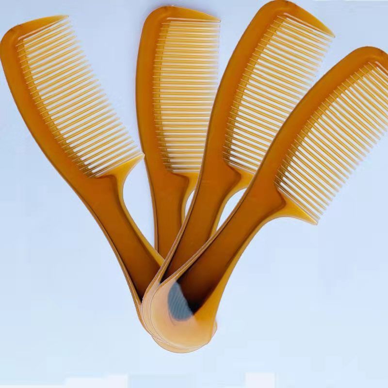 特大号牛筋梳防静电折不断加厚牛筋梳美发加宽直发卷发梳子特大号牛筋