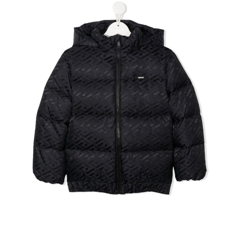 欧洲直采 versace/范思哲 童装男童棉服1006762 1a04744 1b000 黑色