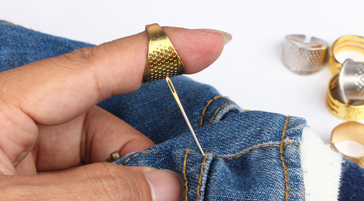 金属铜十字绣缝纫diy顶针抵戒压针器顶针箍十字绣顶针十字绣顶针顶帽