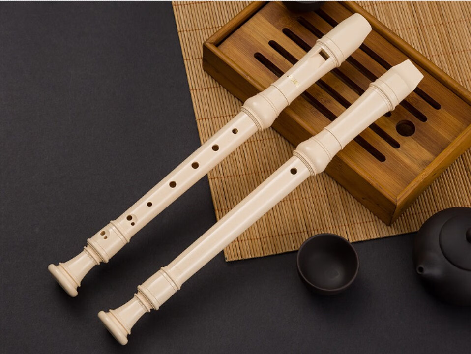 日本进口爱乐斯aulos德式英式8孔高音竖笛巴洛克c调g标e学生白色定制